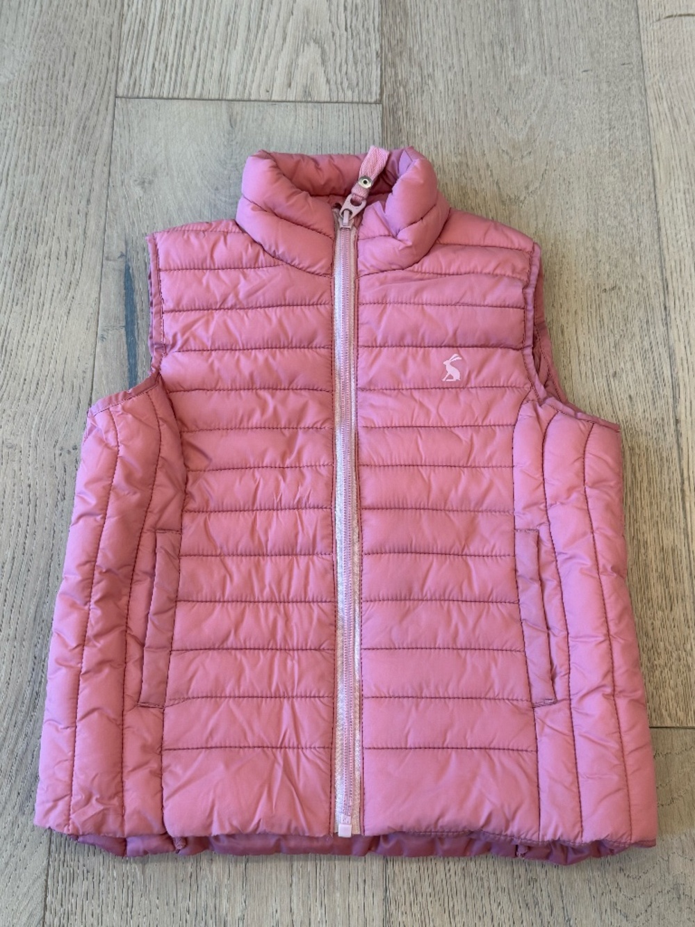 Joules Croft Quilted Puffer Vest – Pink – Girls Size 4Y (104 cm) – EUC